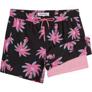 Mens Swim Trunks with Compression Swimming Shorts Stretch 5.5" Bathing Suits